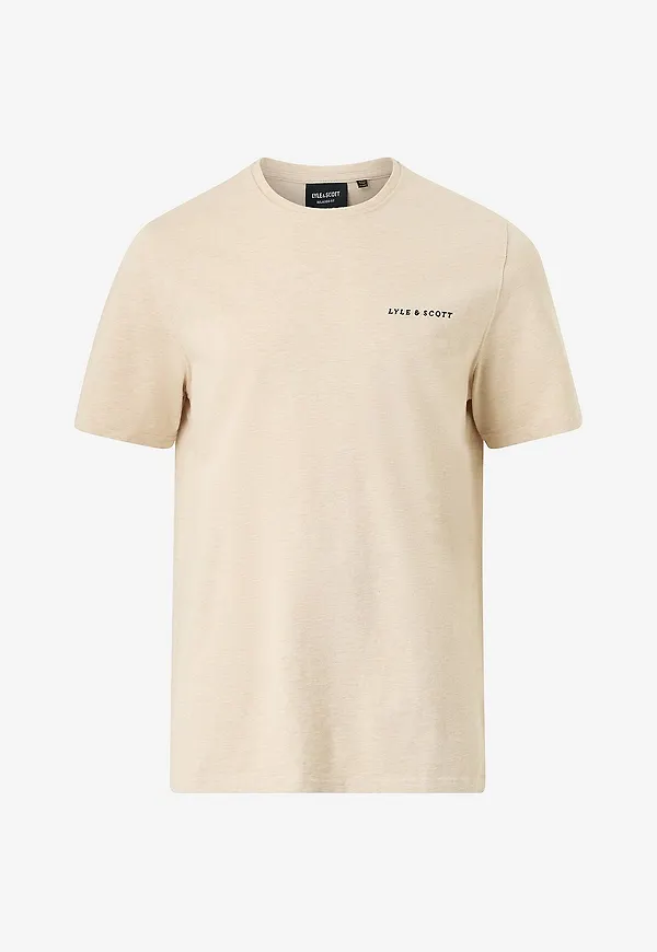 Lyle & Scott - T-shirt Script - Natur