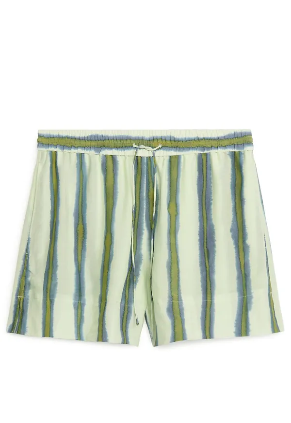 Lyocell Blend Shorts - Green
