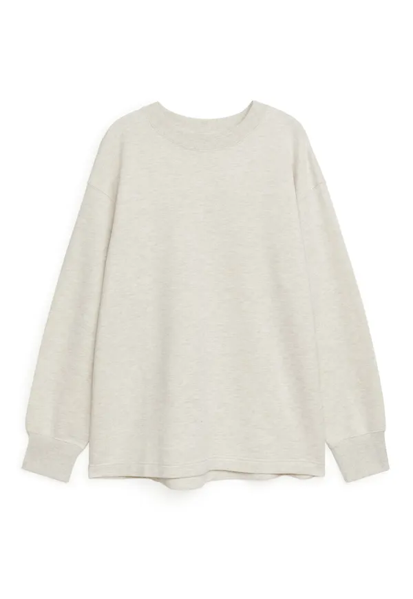 Lyocell Blend Sweatshirt - Beige