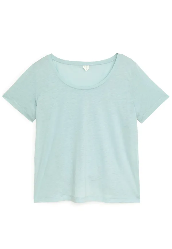 Lyocell Blend T-Shirt - Turquoise