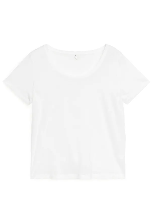 Lyocell Blend T-Shirt - White