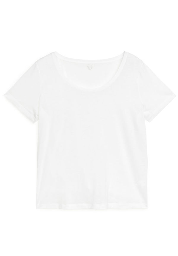 Lyocell Blend T-Shirt - White