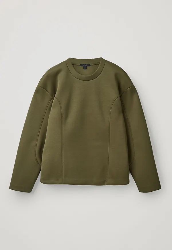 LYOCELL STRUCTURED SWEATSHIRT