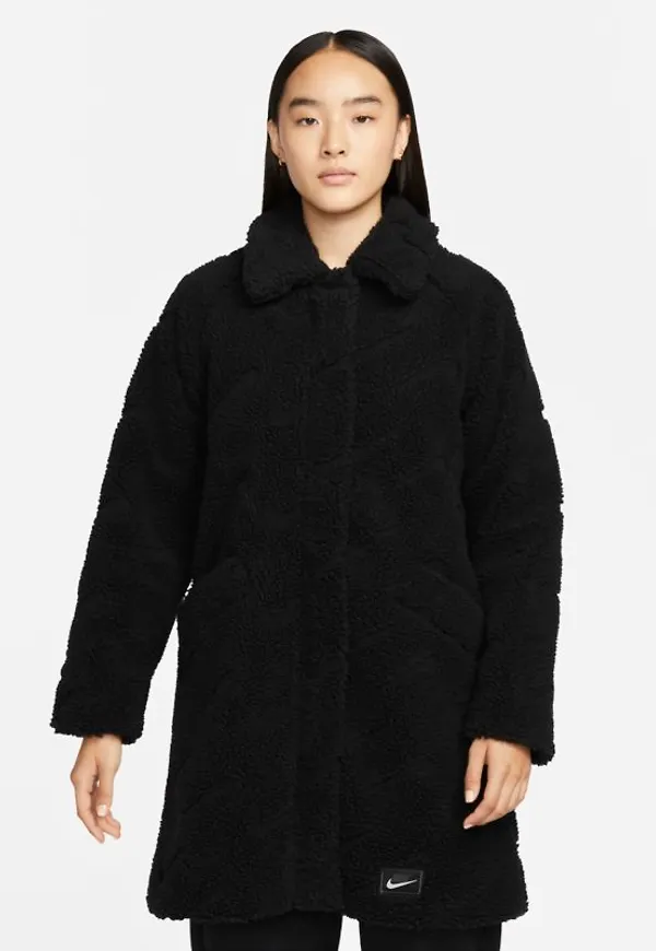Lång jacka Nike Sportswear Icon Clash för kvinnor - Svart