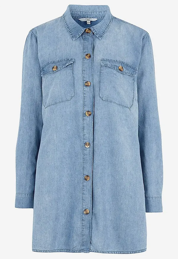Lång jeansskjorta