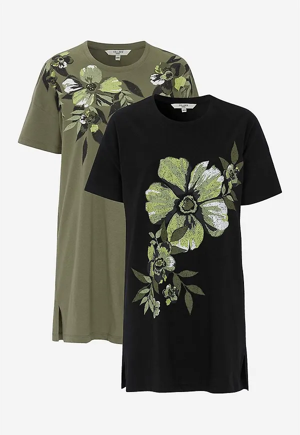 Lång t-shirt Teerece 2-pack
