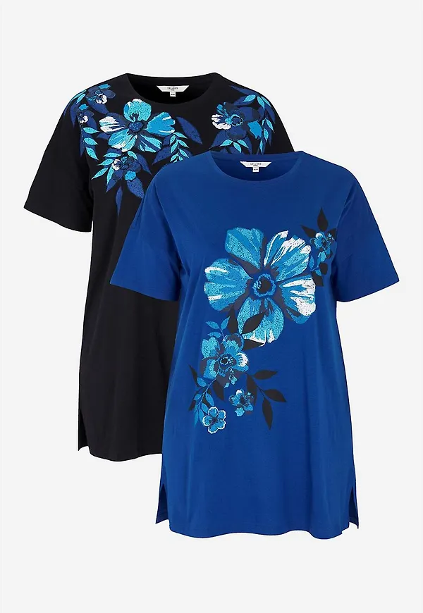 Lång t-shirt Teerece 2-pack