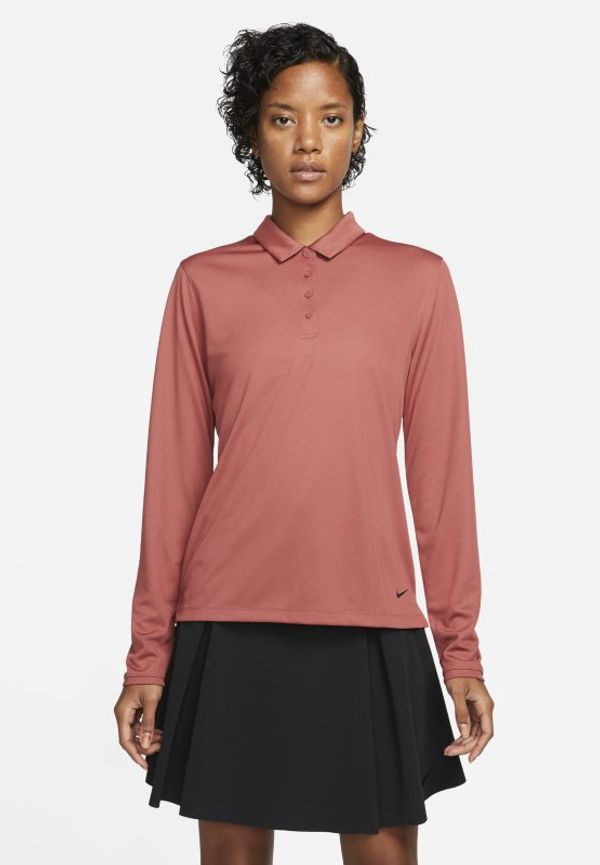 Långärmad golfpikétröja Nike Dri-FIT Victory för kvinnor - Röd