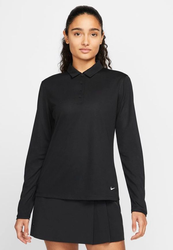 Långärmad golfpikétröja Nike Dri-FIT Victory för kvinnor - Svart