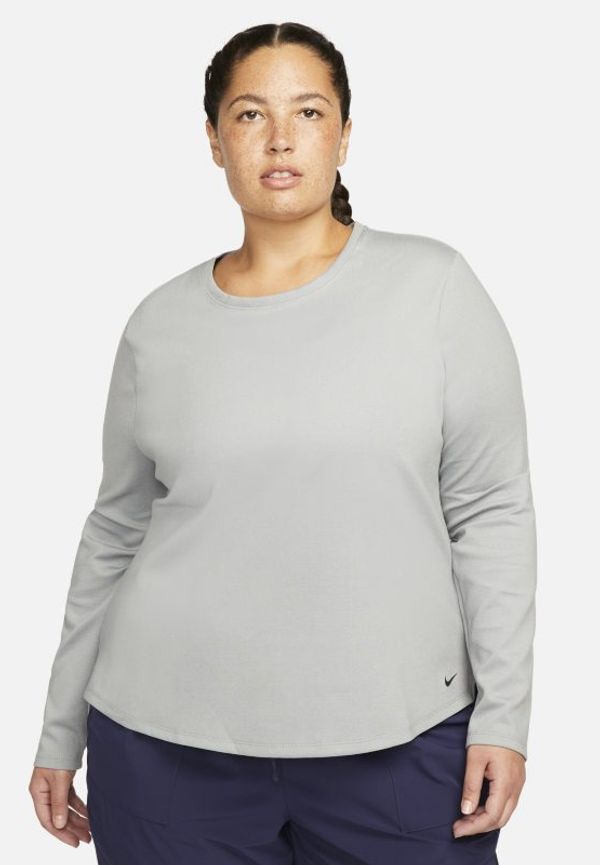 Långärmad tröja Nike Therma-FIT One med standardpassform för kvinnor - Grå