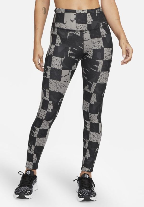Löparleggings Nike Epic Fast med mellanhög midja för kvinnor - Svart