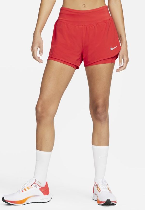 Löparshorts Nike Eclipse 2-i-1 för kvinnor - Röd