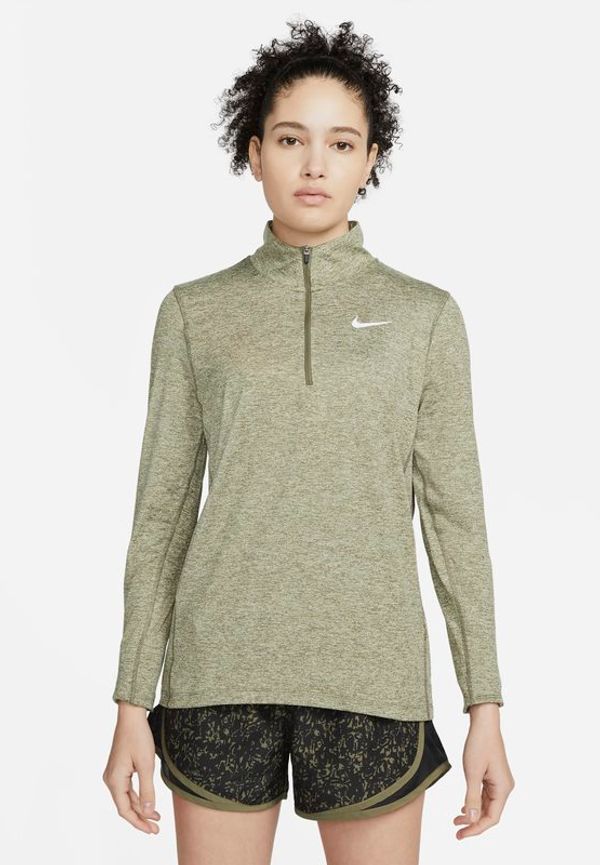 Löpartröja Nike med halv dragkedja för kvinnor - Brun