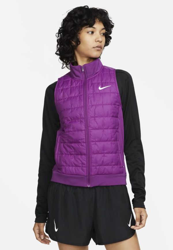 Löparväst Nike Therma-FIT med syntetfoder för kvinnor - Lila