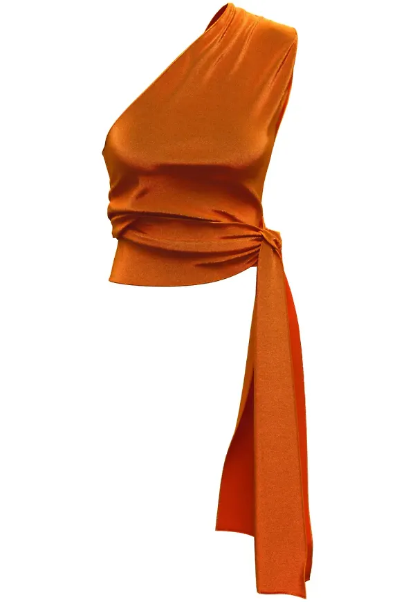 Maccapani ärmlös omlottopp - Orange