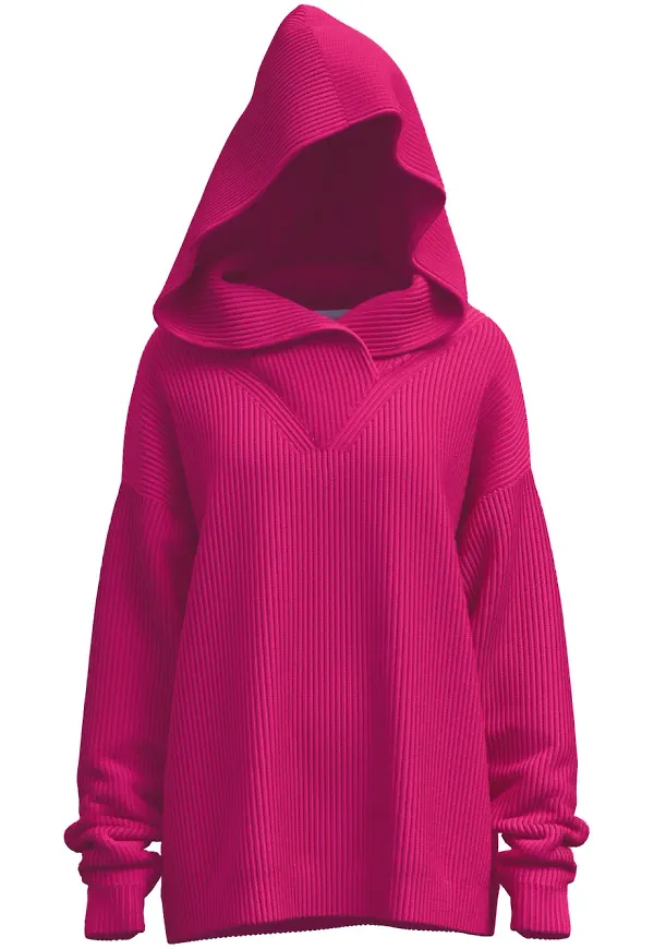 Maccapani stickad hoodie - Rosa