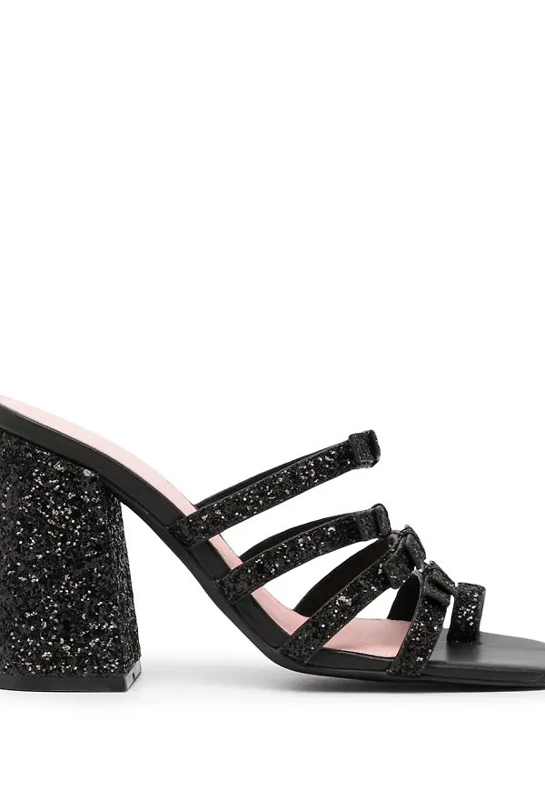 Macgraw Dorothy sandaler med glittrig detalj - Svart
