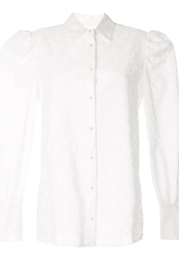Macgraw Innocent blommig blus - Vit