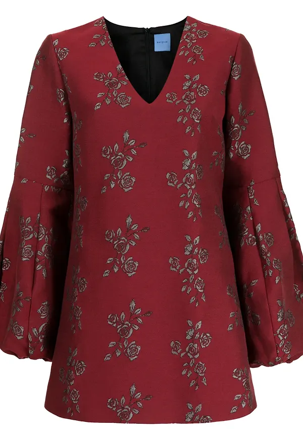 Macgraw miniklänning i jacquard - Röd