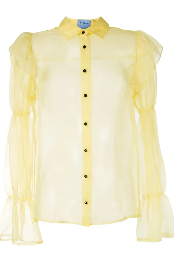 Macgraw Souffle skir blus - Gul