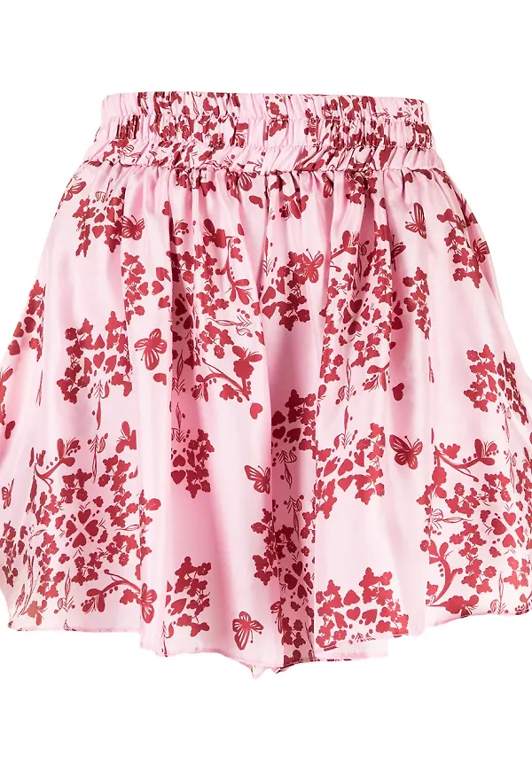 Macgraw Story plisserade shorts - Rosa