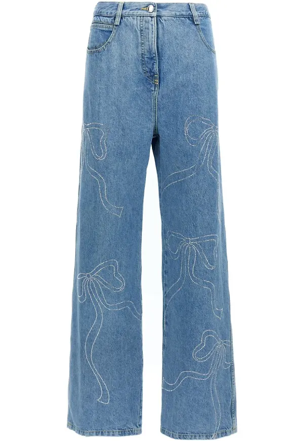 MACH & MACH skinny-jeans med strass - Blå