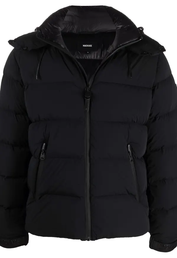 Mackage dunjacka med huva - Svart