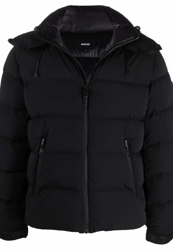 Mackage dunjacka med huva - Svart