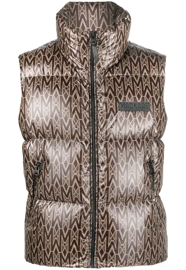 Mackage väst med monogram - Brun