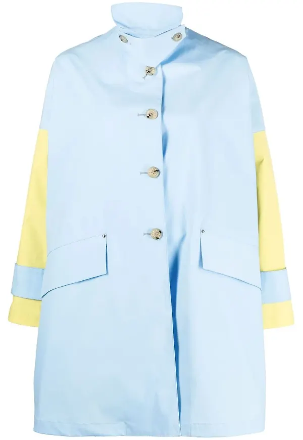 Mackintosh Humbie A-linjeformad kappa - Blå