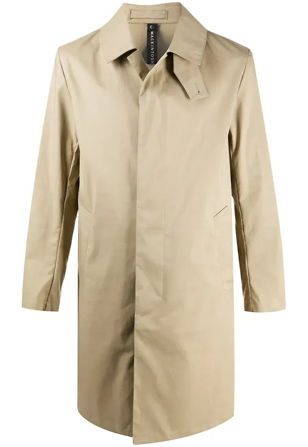 Mackintosh MANCHESTER enkelknäppt bilrock - Neutral