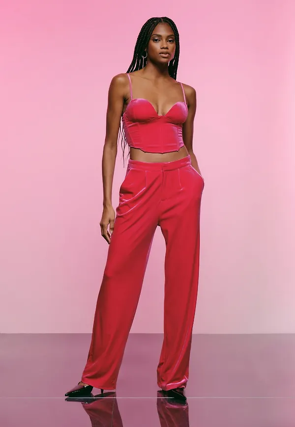 Maddy velvet trousers
