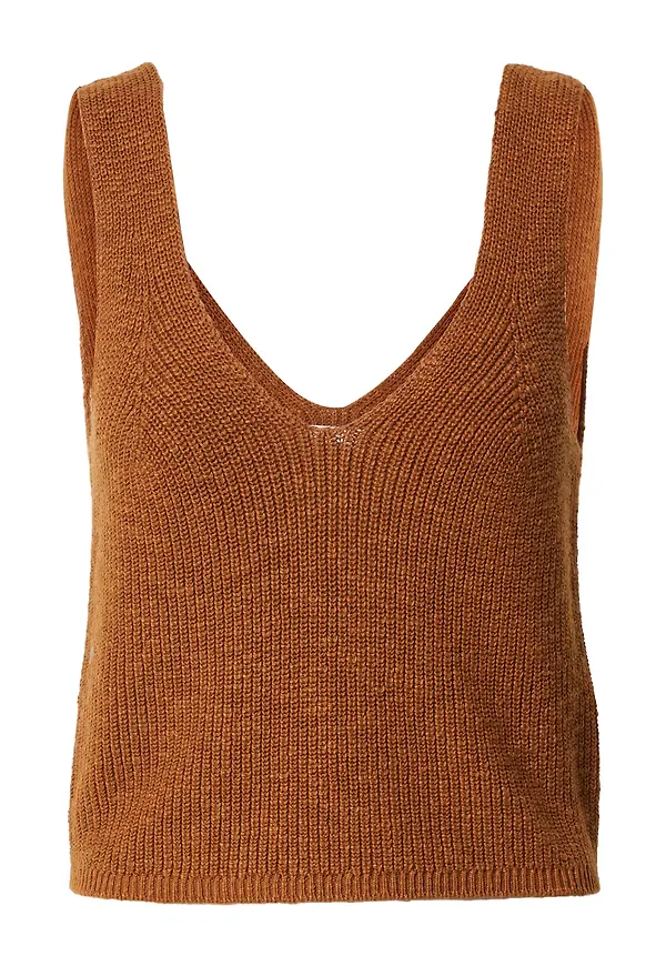 Madewell Broderad topp karamell