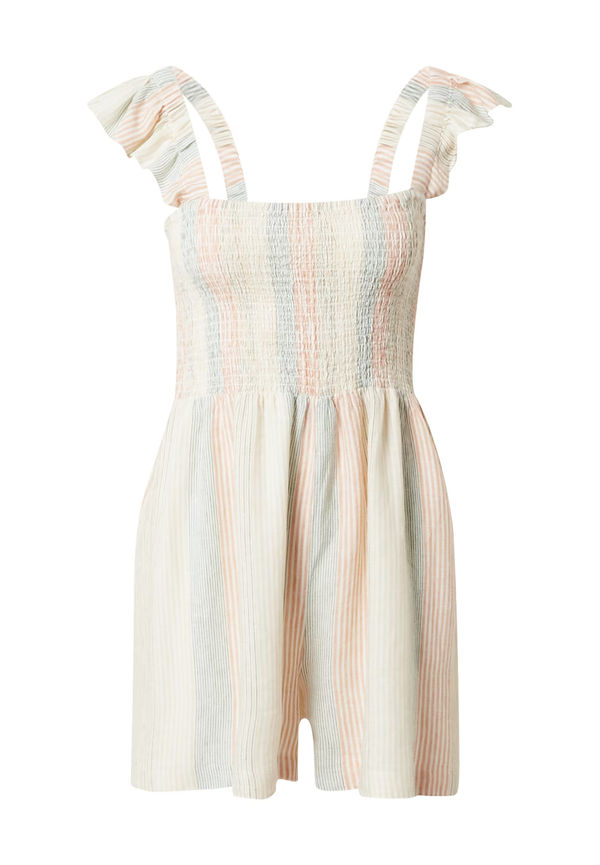 Madewell Jumpsuit 'LUCIE' beige / blå / aprikos