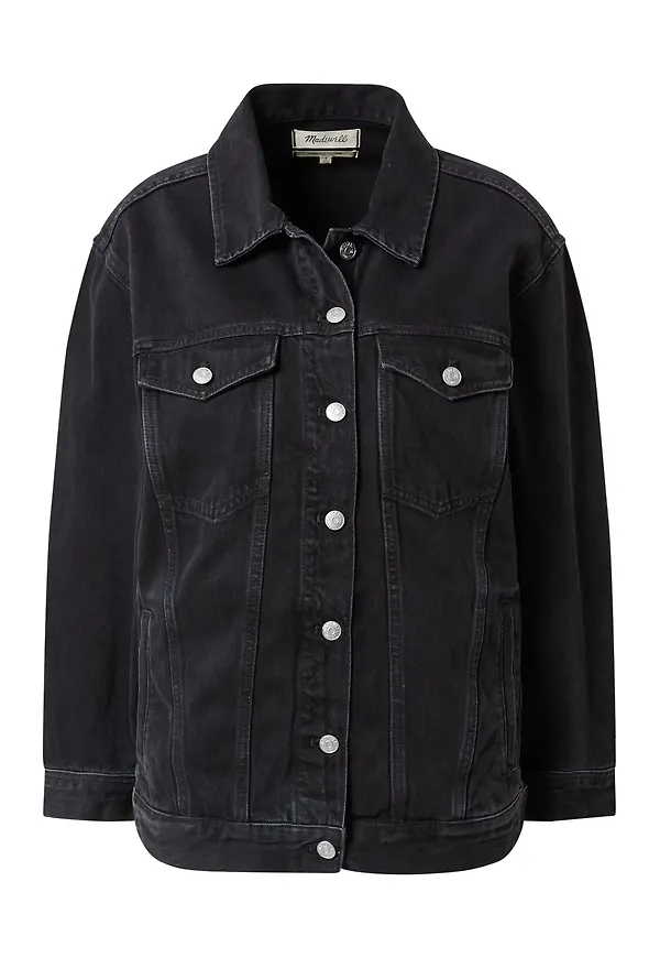 Madewell Övergångsjacka svart denim