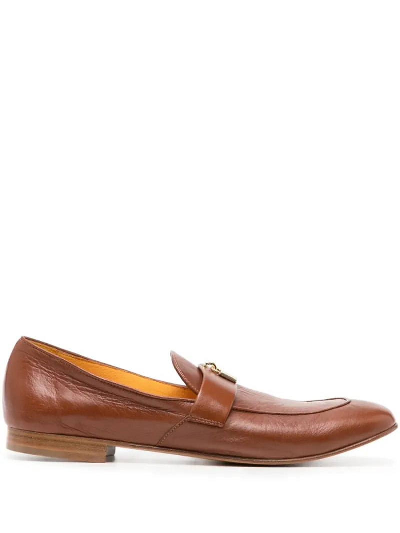 Madison Maison Lock läderloafers - Brun