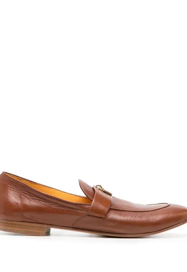 Madison Maison Lock läderloafers - Brun