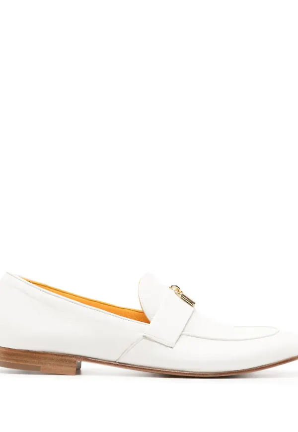 Madison Maison Lock läderloafers - Vit