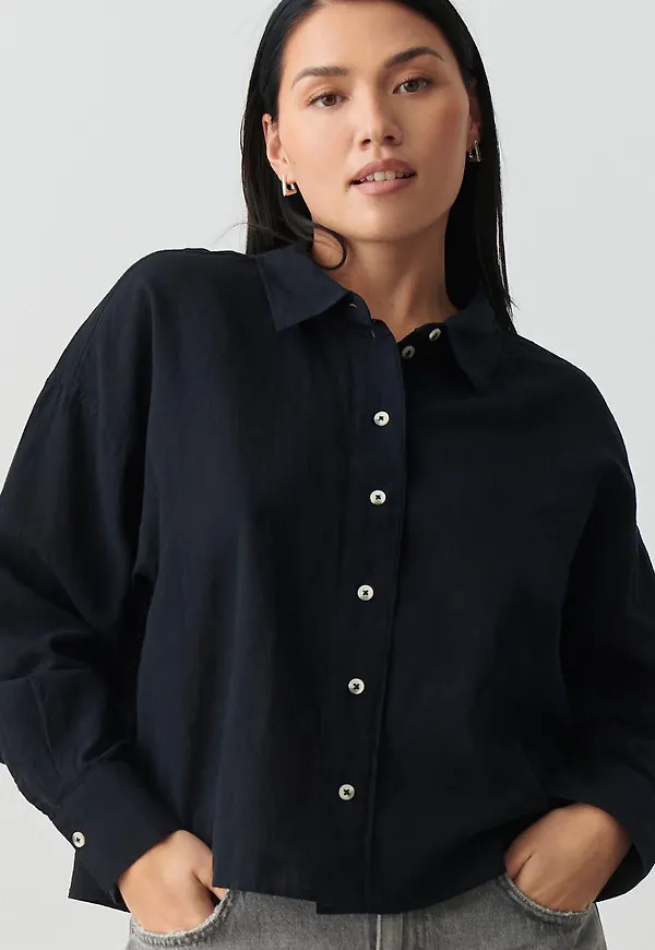 Magda linen blend shirt