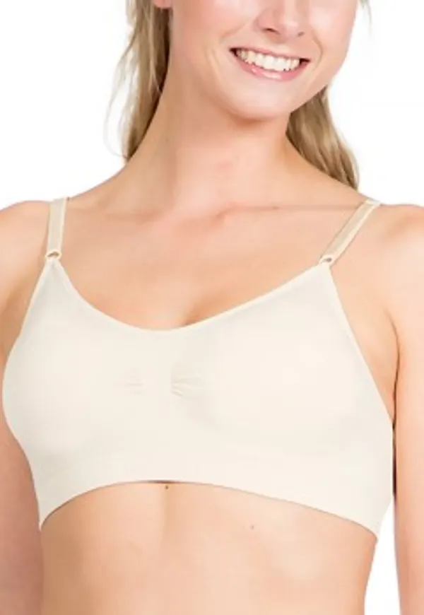 Magic BH Comfort Bra Spagetthi Straps Beige nylon Large Dam