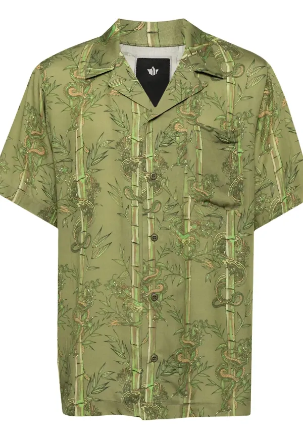 Maharishi Dragon Bamboo skjorta - Grön