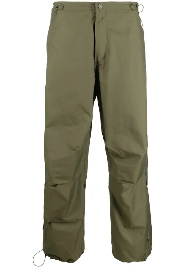 Maharishi militärbyxor med halvhög midja - Grön