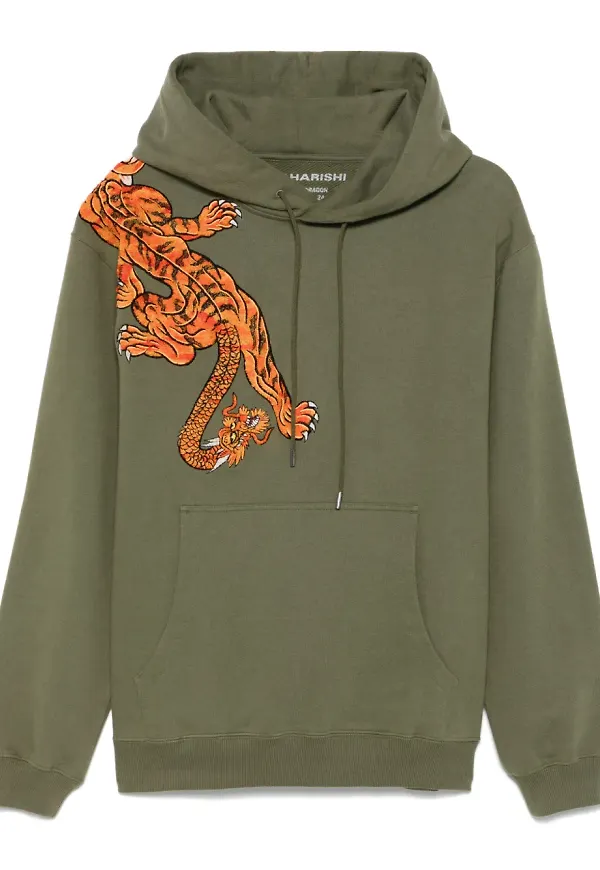Maharishi Panther Chimera hoodie - Grön