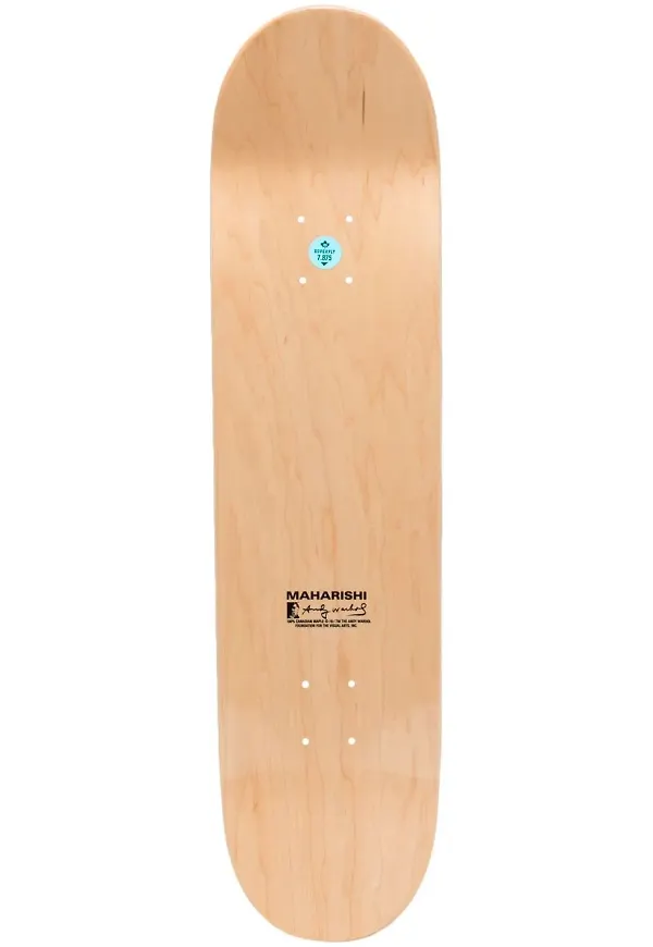 Maharishi skateboard med logotypdetalj - Brun