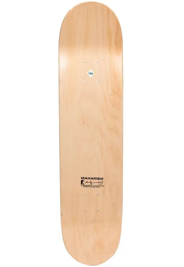 Maharishi skateboard med logotypdetalj - Brun