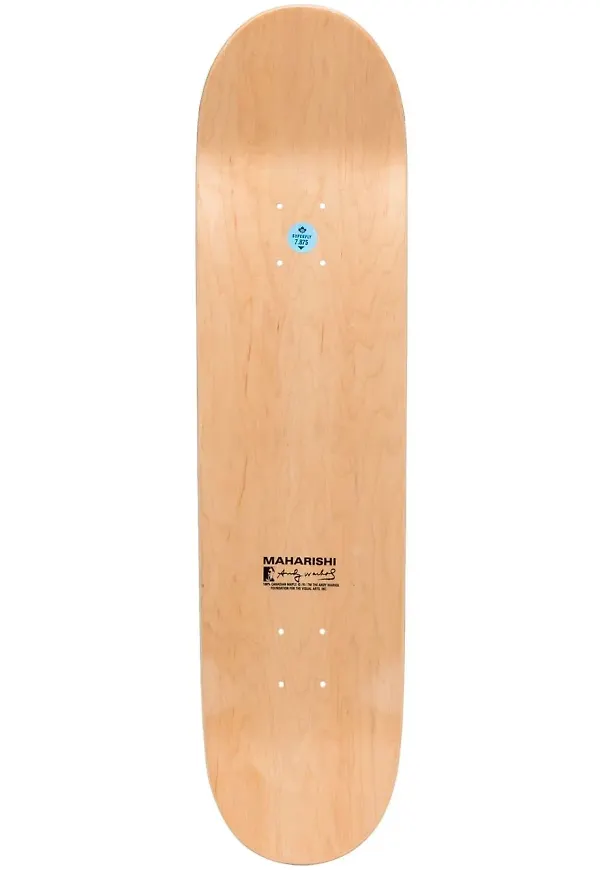 Maharishi skateboard med logotypdetalj - Brun