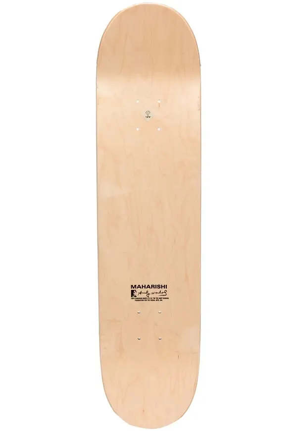 Maharishi skateboard med logotypdetalj - Brun