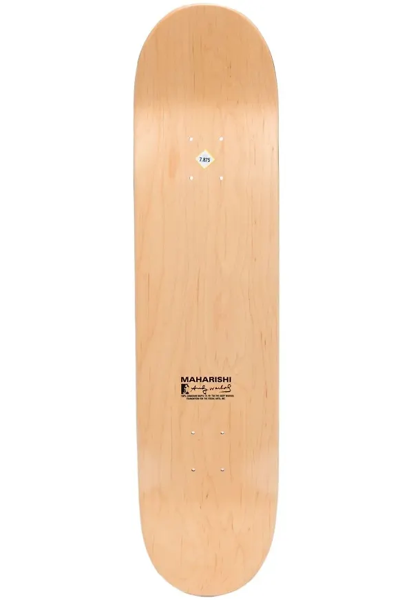 Maharishi skateboard med logotypdetalj - Brun