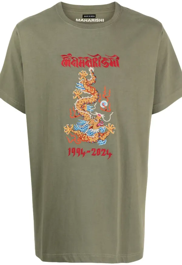 Maharishi skjorta med draktryck - Grön