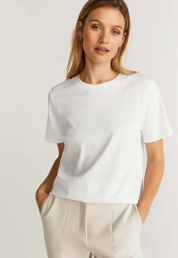 MQ Marqet Stockh lm Studio Maia Premium Tee T-shirts White Dam L